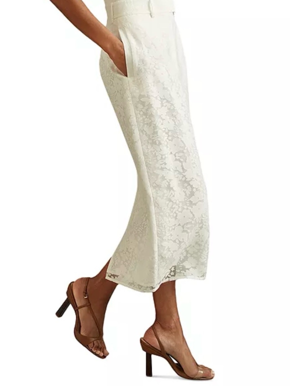 *NWT*Sz 12*Reiss* Denva Burnout Skirt
